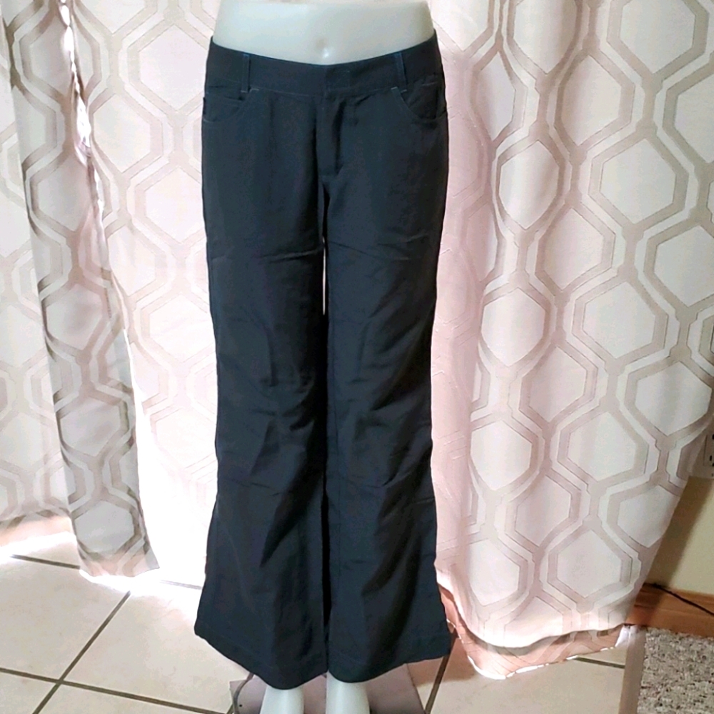 Grey nylon Dish jeans.  Low-rise super cute